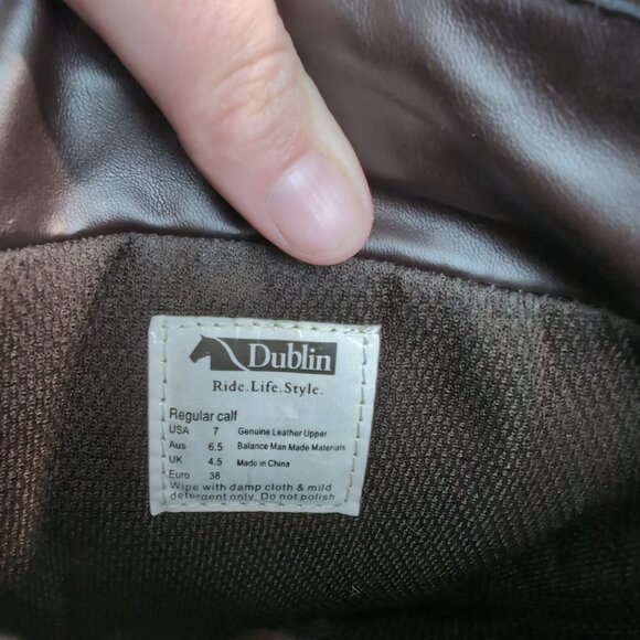 Dublin Riding Boots Brown Leather Tall Lace-Up Equestrian Field – Women’s 7 - Picture 7 of 9